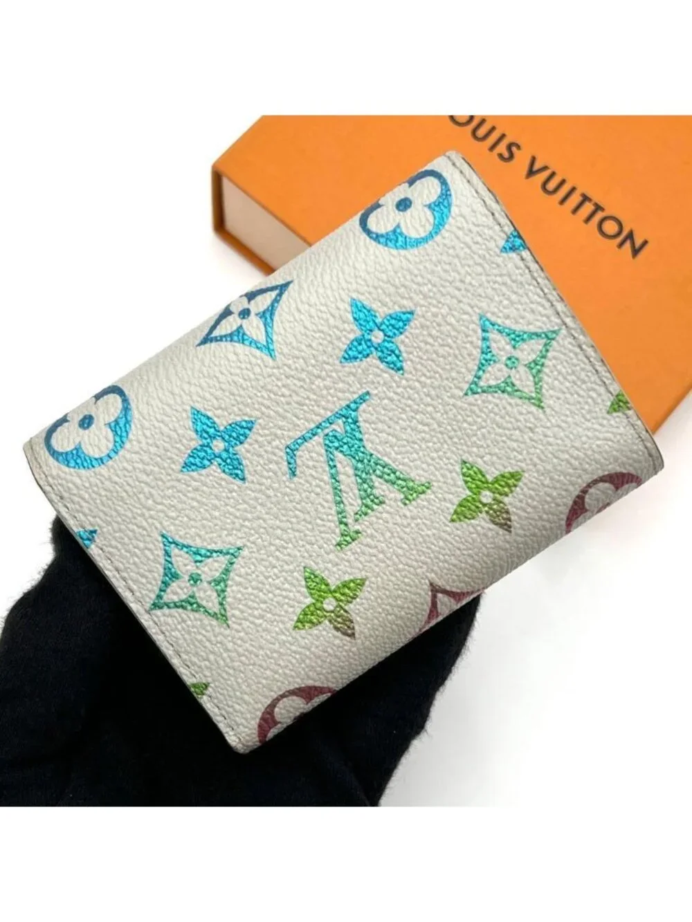 Louis Vuitton Monogram Victor Wallet Trifold Iridescent